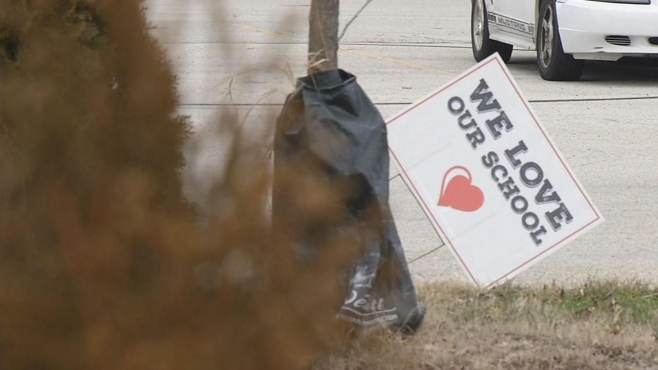 Gilmore Lane Elementary parents protest JCPS facilities plan outside weekly board meeting
